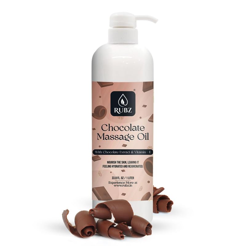Rubz Chocolate Body Massage Oil | Relaxing, Soothing & Destressing Body Massage Oil for Men & Women | Best for Aromatherapy & Full Body Spa | 1 Litre (B0CJGKQKTT) Amazon Price History, Amazon Price Tracker