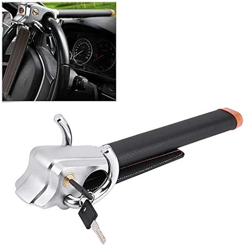 GOTOTOP Anti-Theft Steering Wheel Lock, Vehicle airbag Lock, Universal Folding car Steering Wheel Anti-Theft Safety Lock, 3 Direction airbag Lock, 3 Keys Cover