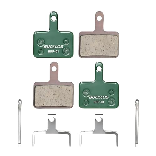 BUCKLOS Bike Brake Pads 4 Pairs Disc Brake Pads for Bicycle, mountain bike Electric Bike Brake Pads Replacement (Ceramic-2 pair)