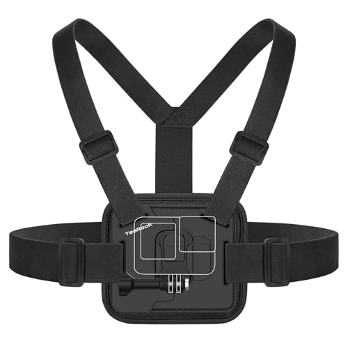 TesRock Brustgurt Brusthalterung Kompatibel mit Alle GoPro Kameras, Chest Mount Chesty für Go Pro DJI Osmo AKASO Action Kameras, Komfortabel und Stabil - Schwarz TesRock Brustgurt Brusthalterung Kompatibel mit Alle GoPro Kameras, Chest Mount Chesty für Go Pro DJI Osmo AKASO Action Kameras, Komfortabel und Stabil - Schwarz