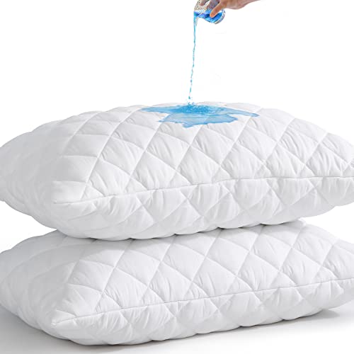 Recopilación de Protectores de almohada favoritos de las personas. 42 UNILIBRA - Juego de 2 protectores de almohada impermeables acolchados, tamaño King (21 x 36 pulgadas)