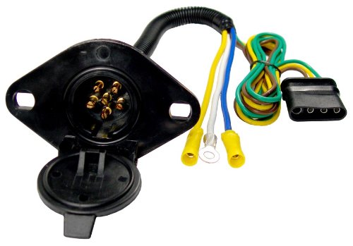 Pico 6592PT 6-Way Pin Type Female Trailer Connector Socket With 4-Way Flat Male Trailer Connector (47155)