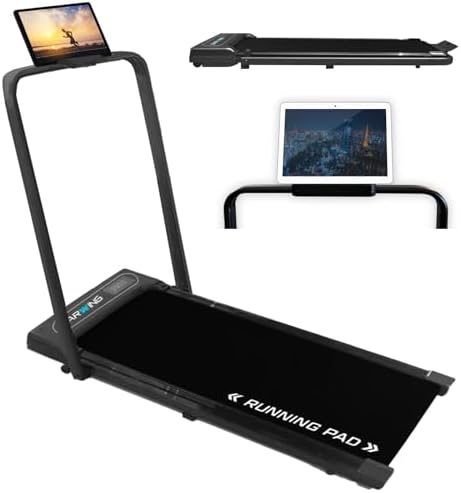 （22:30時点） BARWING(バーウィング) Barwing ランニングパット ルームランナー ハンドル無し MAX10km/h MAX12km/hランニングマシン ウォーキングマシン ランニングマシーン トレッドミル ルームランナ ランニングましーん家庭用 ホームジム 健康器具 家庭用 静音 電動 折り畳み 高齢者 防音 マット (5. ブラック ハンドル付き MAX12m/h)