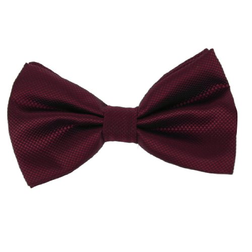 Dan Smith DBC2019 Marron Wedding Bowties Checkered Pre-tied Bowtie