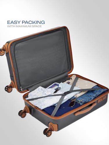Image of Safari Runner Set of Small, Medium and Large 8 Wheels 55, 66 and 77cm Hard Case Polycarbonate 360 Degree Wheeling System, Trolley Bags for Travel, Suitcase for Travel, Gun Metal