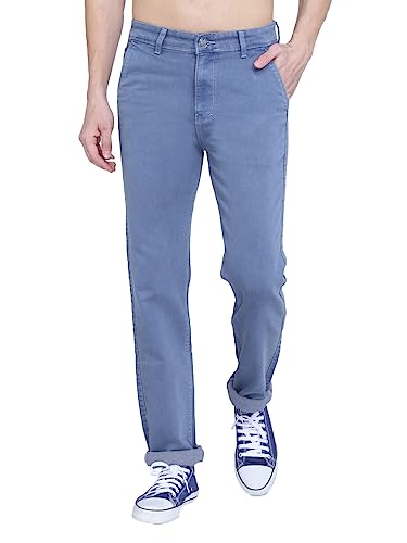 Image of Mid Waist Heavy Weight Stretchable Denim Material Front Cross Pocket Comfort Fit Jeans Pant for Men