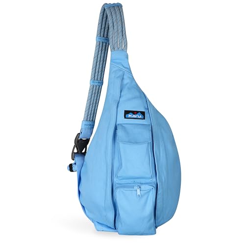 Image of KAVU Rope Sling Bag - Large Crossbody Bags for Women & Men | Hands Free, Cross Body for Travel, Hiking & Everyday Carry, with Padded Back, Adjustable Rope Strap & Cotton Canvas