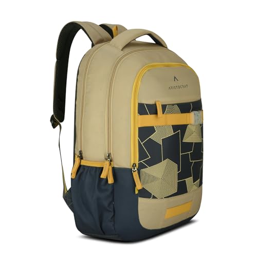 Image of Aristocrat Buzz Casual Backpack 30L | 3 Compartments with Quick-Access Front Pocket | Padded Shoulder Straps & Side Bottle Holders | Office & Travel Backpack for Men & Women