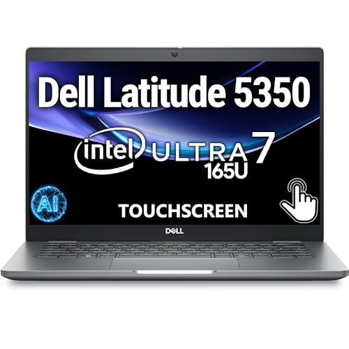 Image of Oemgenuine Dell Latitude 5350 FHD 13.3 inch Touchscreen Display AI Business Notebook, Intel Core Ultra 7 165U, 32GB DDR5 RAM, 1TB NVMe, WiFi 6E, Backlit Keyboard, Full HD Webcam, Windows 11 Pro