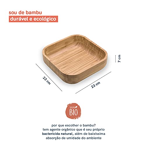 Bowl de Bambu Quadrado Médio - Oikos