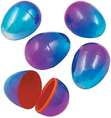 Two Tone Metallic Easter Eggs (12 ct)