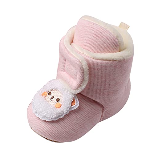 Cute Children Toddler Autumn and Winter Boys and Girls Flat Bottoms Non Slip Soft Plush Warm and Baby Girl Dress Shoes