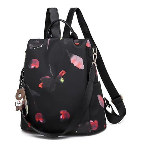 Mochila impermeable de mujer con sistema antirrobo y capacidad ligera escolar