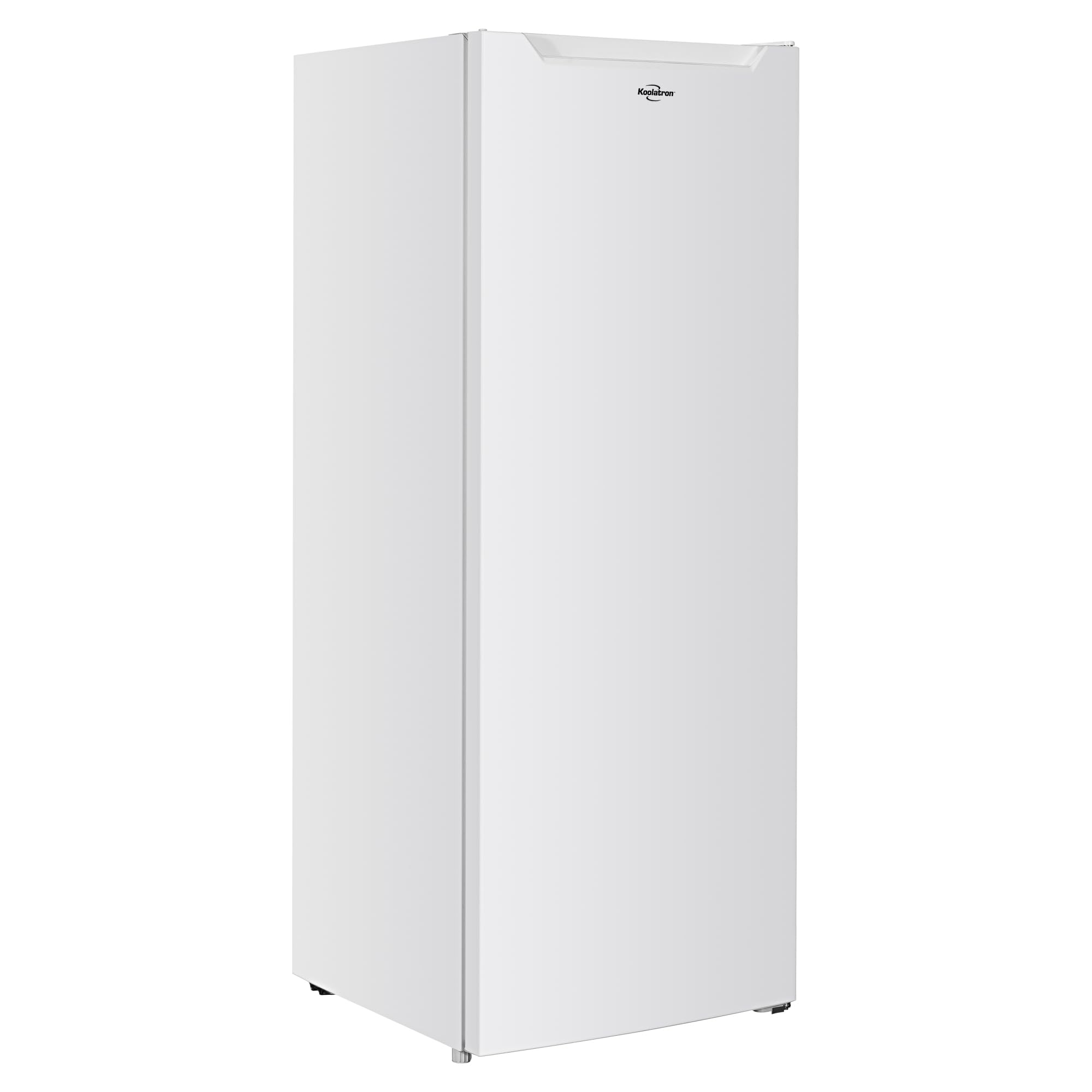 Congelador vertical Koolatron con 5 estantes fijos, listo para garaje, almacenamiento de carne, descongelación manual, ahorra espacio, para casa, apartamento, sótano, dormitorio, capacidad de 5 a 9 pies cúbicos, color blanco
