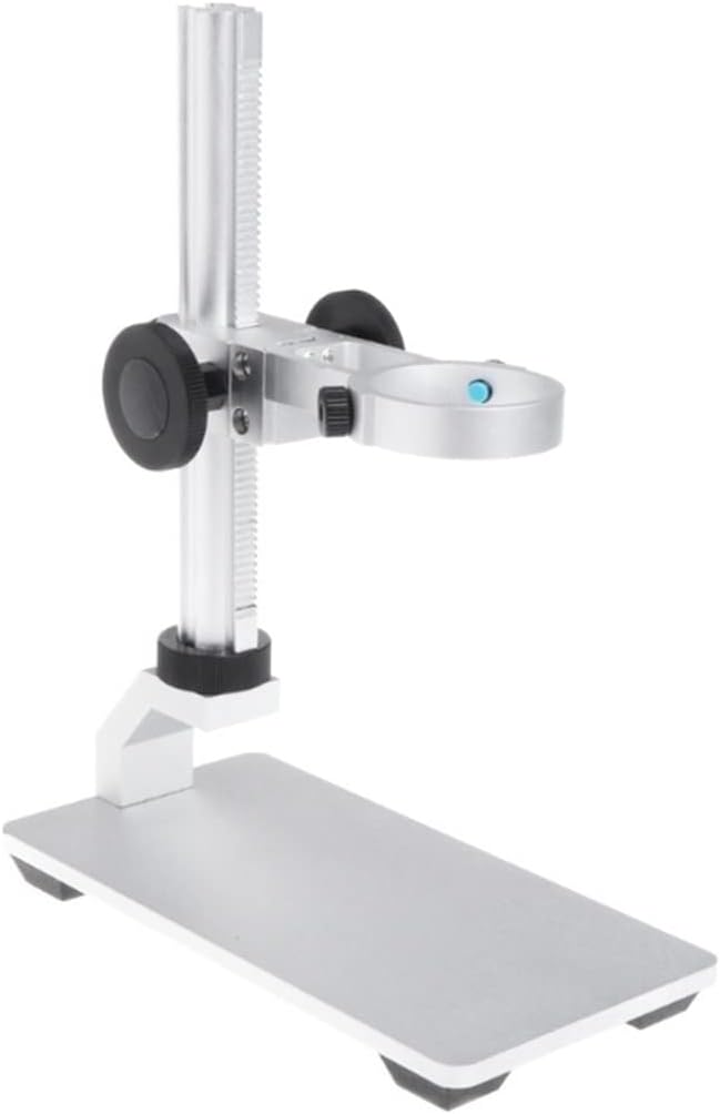 ZTBH Microscope Accessories Kit Aluminium Alloy Stand Microscope Portable USB Electronic Table Microscopes Microscope Slides