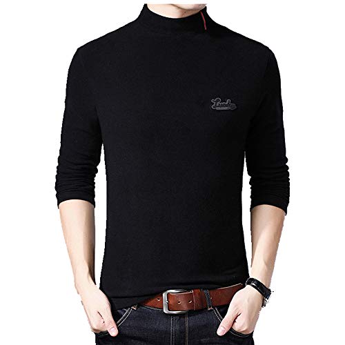 Preisvergleich Produktbild Langärmeliges T-Shirt für Herren Gr. M, Schwarz
