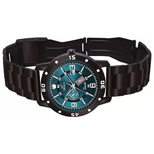 Image of PIRASO Analog Day and Date Working Display MESH Strap Watch for Men & Boys