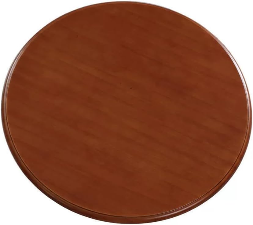 Oak Large Lazy Susan Turntable Tabletop Round Rotating Wooden Serving Tray for Dining Table Kitchen Table Top Centerpiece, Multi-Color,Yellow,110cm/43in