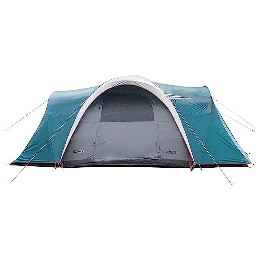 Nautika Barraca de Camping Laredo Com Capacidade Para 8/9 Pessoas e Coluna D'Água de 2500 mm, Acompanha Sacola Para Transporte, Resistente Contra Chuvas e Ventanias, Permite Ficar de Pé Dentro