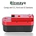 Biswaye 2-Pack 3.8Ah 18V NI-CD Battery Compatible with Black & Decker HPB18-OPE 18-Volt Slide Pack Battery HPB18 244760-00 A1718 FS18FL FSB18 and 18-Volt Firestorm Cordless Power Tools