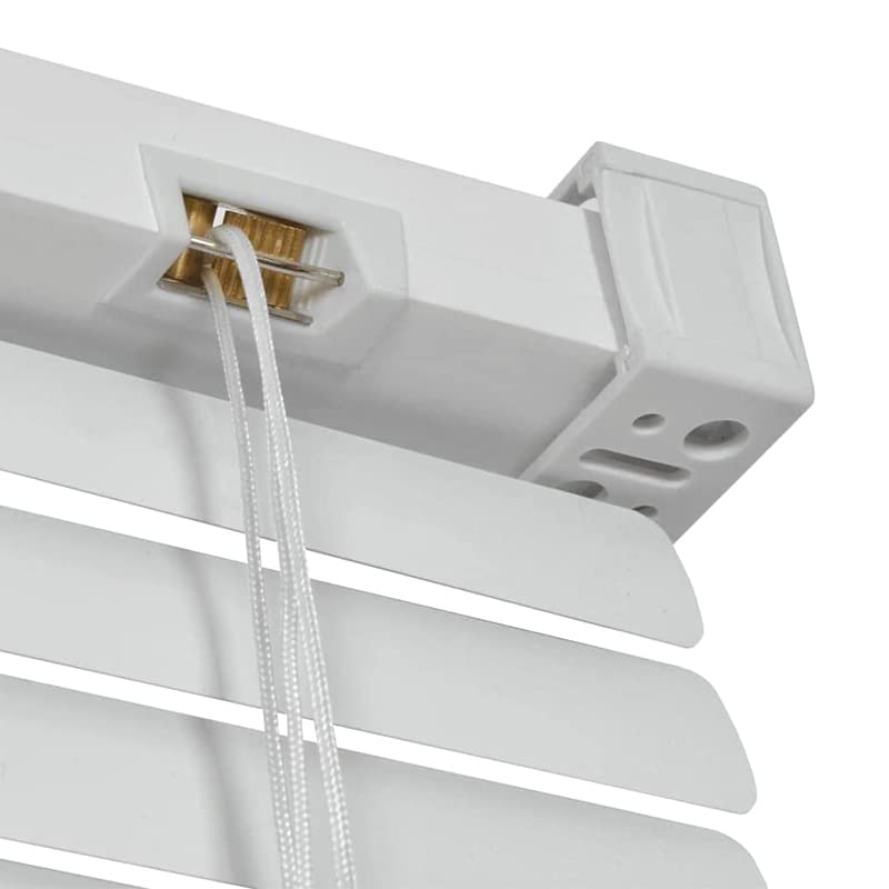 Virsus Tenda Veneziana in PVC 3789, colore Bianco, tenda parasole, fissaggio a muro, persiana regolabile in altezza e lamelle inclinabili per proteggere dalla luce e caldo, per finestre (100x160 cm)