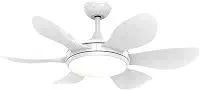 Ventilador de Teto Arno Ultimate 6 Bivolt Preto VX26, 58W, LED 1500–1600lm 3 Temperaturas, Controle Remoto, 6 Velocidades, 3 Modos e Timer