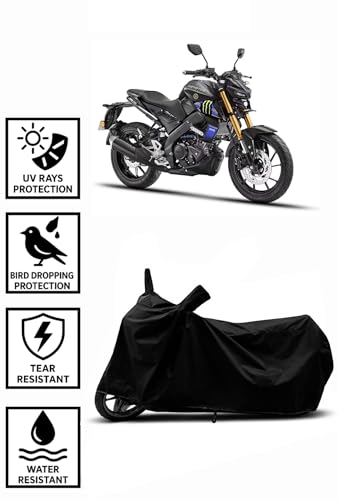 Image of Heavy Duty Waterproof Scooty & Bike Cover for Yamaha Mt 15 - UV Resistant, Dustproof & Rain Protection, All-Weather Outdoor Cover for Bikes & Scooty with Buckle Straps