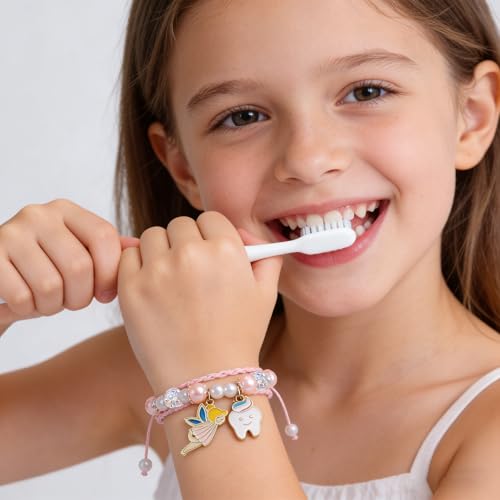 Image of PARTNER Meaningful Tooth Fairy Gifts for Women First Lost Tooth Keepsake for Celebration & Reward with Message Card Milestone Jewelry Gift from Toothfairy