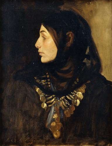 Pinturas al óleo Impresiones de Lienzo Decorativo Cuadro Una mujer Fellah Sargent 60x90