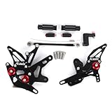 Arashi Rearsets for Kawasaki Ninja 250 2018-2023 / Z250 2019-2022 / Ninja 500 2024 Motorcycle Accessories Adjustable Footrests Foot Peg Rear Sets Black Ninja250 Ninja500