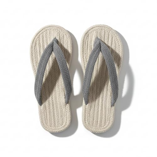 Image of Sohum V Strap Cotton Braided Slippers for Men & Women 1 Pair | Ultra-Soft, Lightweight & Breathable| Handmade Unisex Flip Flops