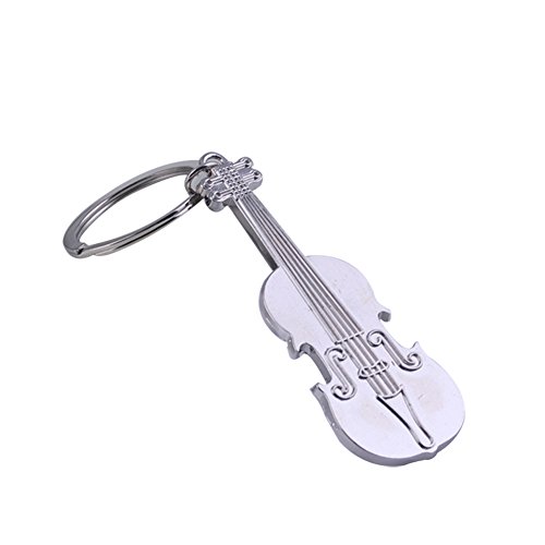 Preisvergleich Produktbild Vi.yo Glänzender Gitarren Schlüsselanhänger Kreativer Schlüsselbund Legierungs Material Damentasche Schlüsselanhänger Auto Dekoration Anhänger Größe 9 * 3,0 cm