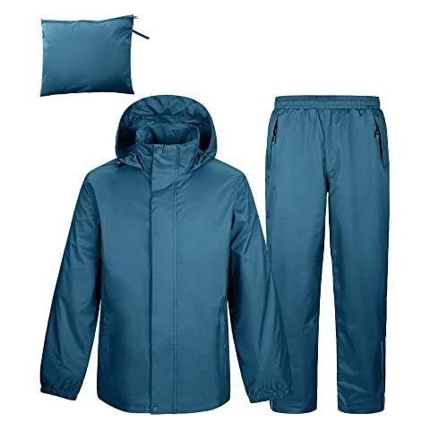 Outdoor Ventures Men's Heavyweight Waterproof Rain Suit Cover