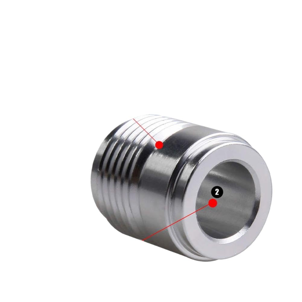 Aluminum Nitrous Hose Fitting Male Billet Straight Weld Bung Adapter AN6 AN8 AN10(an10)