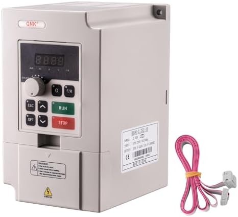 QNK 2.2KW 220V 3HP 11A AC VFD Converter Single to 3 Phase Inverter ...