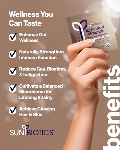 Image of Sunbiotics Activated Organic Sprouted Almonds - Oat Milk Chocolate, Pack of 2