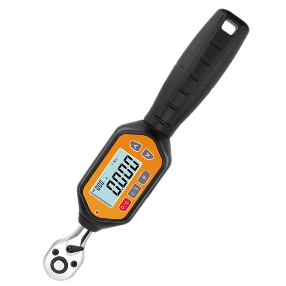 Jnchdghwa Black & Yellow Digital Torque Wrench 1/2 In Drive, 73.7 Ft. Lbs/3-100 M, Featuring Buzzer& Led Display, 3 Units Of Measurement
