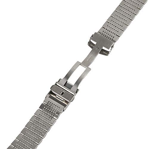 Correa de Reloj, Correa de Reloj de Acero Inoxidable sólida de 22mm para Relojes de Hombre Correas de Metal Reloj de Repuesto Correa de Reloj de Lujo