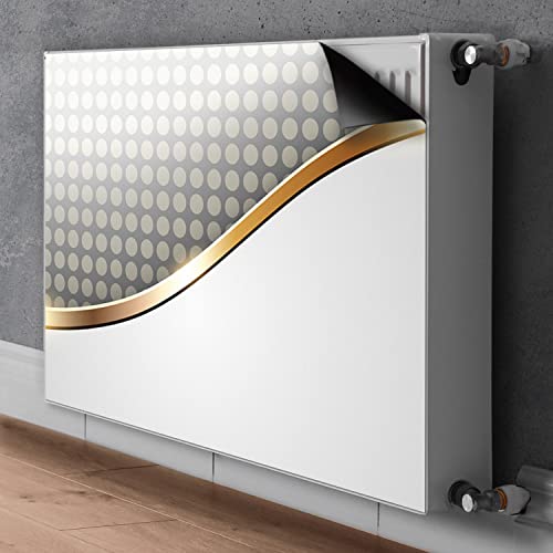 Cache radiateur gris magnétique 100x60cm Decormat abstraction