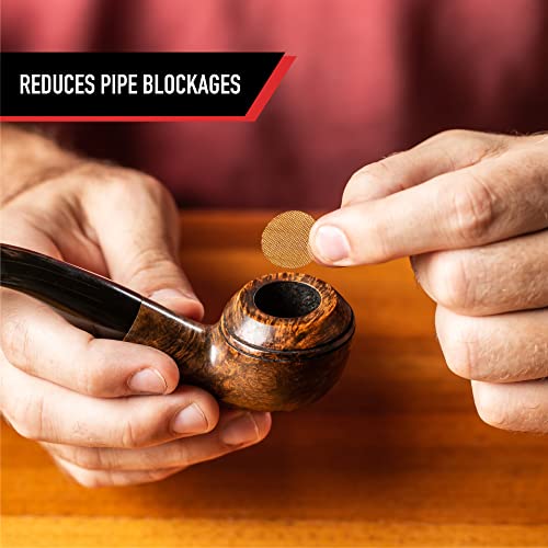 Pipe Screens (100 Pipe Cleaners, 10 Pipe Screens, 1 Pipe Tamper, 1 Wind Cap) - Pipe Screen - Glass Pipe Screens - Long White Pipe Cleaners For Pipe Smoking #TOP3