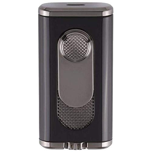Briquet de luxe Xikar Verano 554BK en métal noir mat