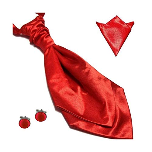 Cravate lavallière de mariage rouge pour éviter les fautes de goût de cérémonie