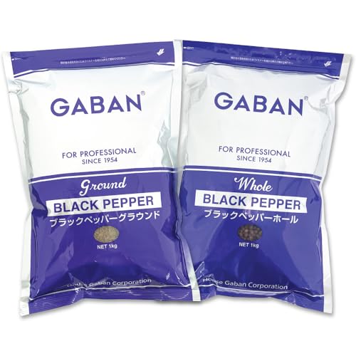Mo ubNybp[ OEh1kg + z[1kg 2Zbg / GABAN Black Pepper Ground & Whole Ko RVE ybp[ Ӟ Ӟ h XpCX RVE nEX Ɩp 2kg