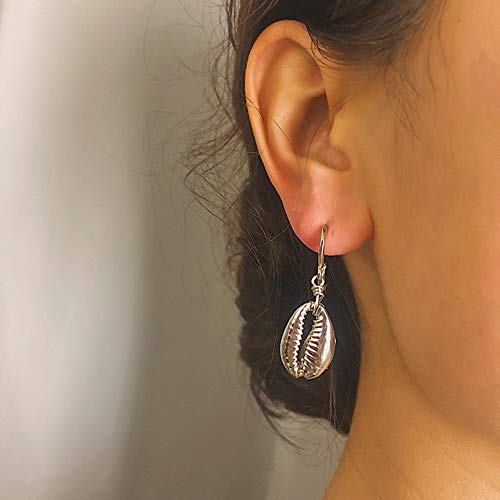 Quanjucheer - Orecchini a cerchio da donna, a