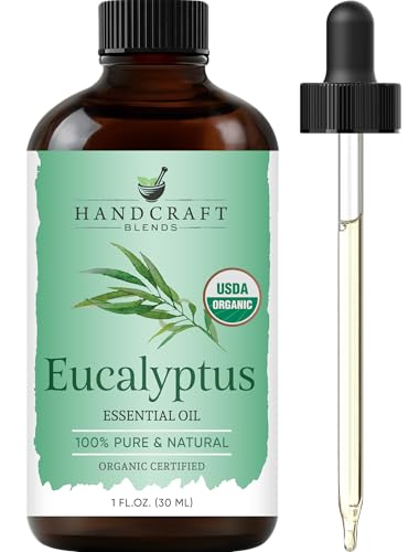 Handcraft Blends Organic Eucalyptus Essential Oil – 1 Fl Oz – 100...