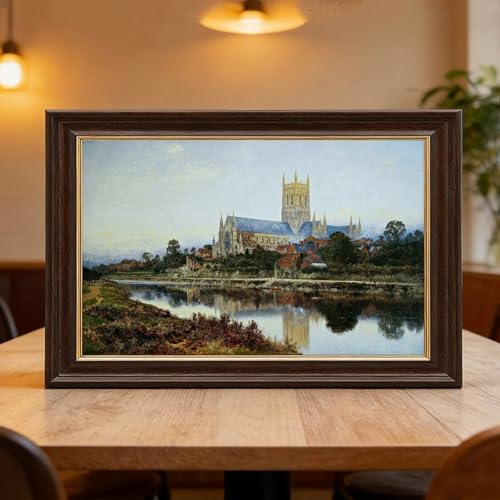 Affiche Cathédrale de Worcester Benjamin Williams Leader souvenir Angleterre - 6