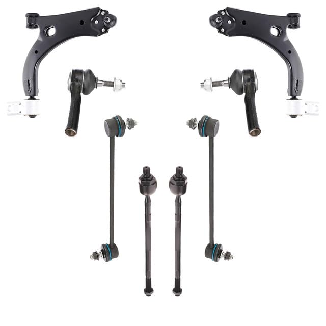 KIT BRACCIO OSCILLANTE 8 PEZZI COMPATIBILE CON MAZDA 2 (DY) 1.6 04.2003-06.2007 | Kit Sospensione Completo OE/OEM | Bracci Oscillanti + Testine Sterzo | Sostituzione Diretta OEM