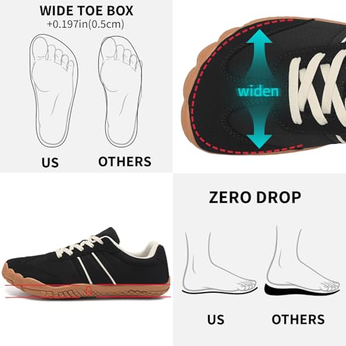 Grand Attack Sneakers Barefoot Shoes for Womens Minimalist Trail Running Hiking Comfortable Walking2