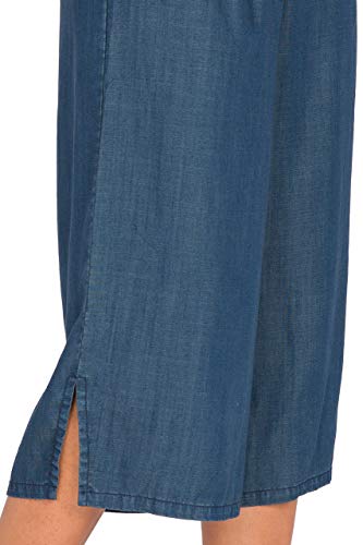 Standards & Practices Modern Women's Indigo Wide Leg Crop Palazzo Gaucho Pants4