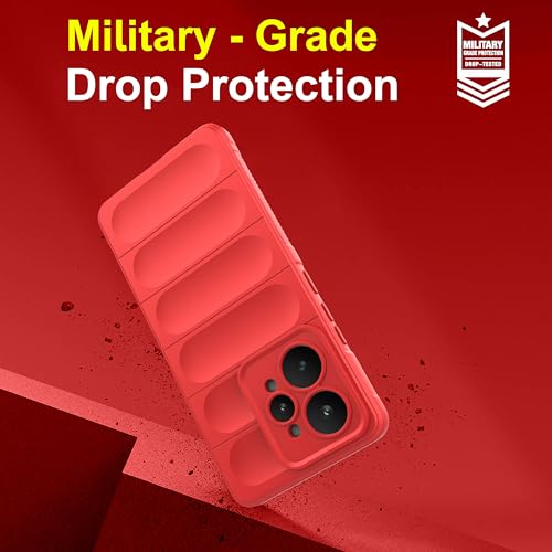 Image of Zapcase Back Case Cover for Realme 15 5G | Compatible for Realme 15 5G Back Cover | Liquid Silicon Magic Case with Camera Protection | Red